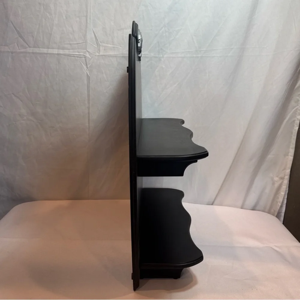 Franklin Mint Michael Whelan Dragon Sculptures Display Shelf, Black Wall Shelf